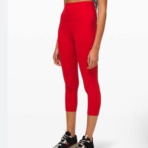 lululemon leggings- red